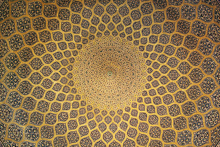 Ceiling of the Lotfollah mosque in Isfahan